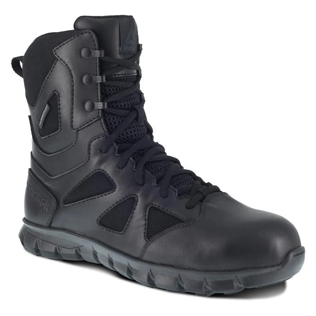 Men's Reebok 8" Sublite Cushion Tactical Composite Toe Side-Zip Waterproof Boots 1 Men's Reebok 8" Sublite Cushion Tactical Composite Toe Side-Zip Waterproof Boots